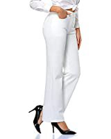 Tapata Women's 28''/30''/32''/34'' Stretchy Straight Dress Pants with  Pockets Tall, Petite, Regular for Office Work Business 34, White, XXL at   Women's Clothing store