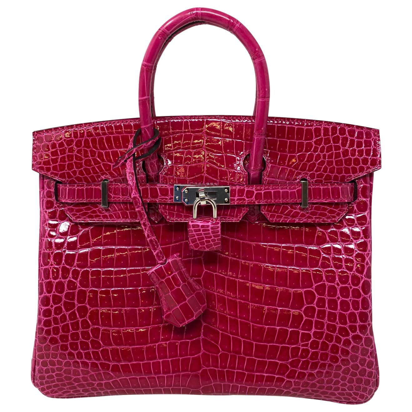 Pink Crocodile Birkin - 10 For Sale on 1stDibs  hermes birkin pink price,  pink crocodile birkin bag price, pink crocodile bag