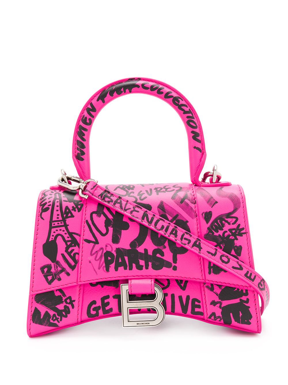 Balenciaga hourglass bag discount graffiti