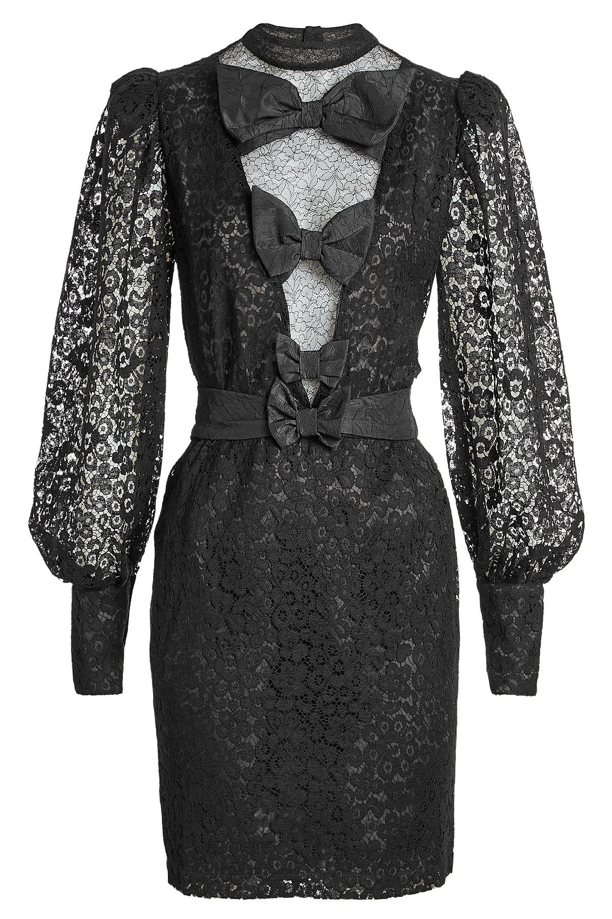 alessandra rich Lace Mini Dress with Bows Gr. IT 38 | ShopLook