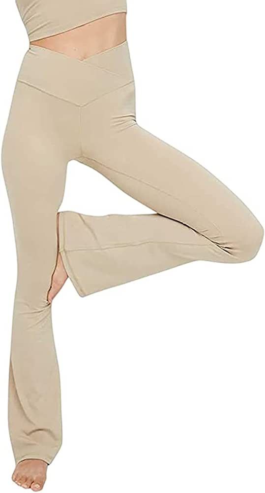 .com .com: TOPYOGAS Women's Casual Bootleg Yoga Pants