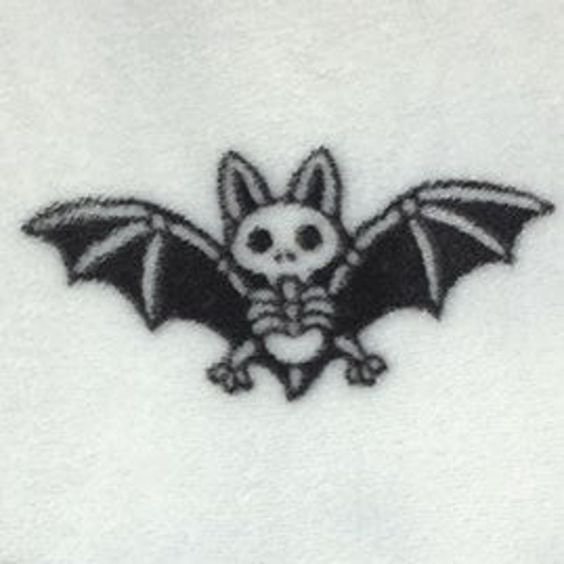 Bat tattoo. Linear vector illustration of a vampire 13261249 Vector Art at  Vecteezy