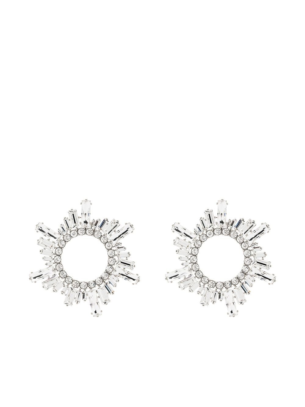 Amina Amina Muaddi Begum crystal earrings | ShopLook